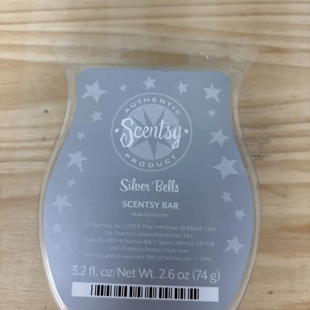 Scentsy Wax Bar Silver Bells 3.2 fl oz RETIRED